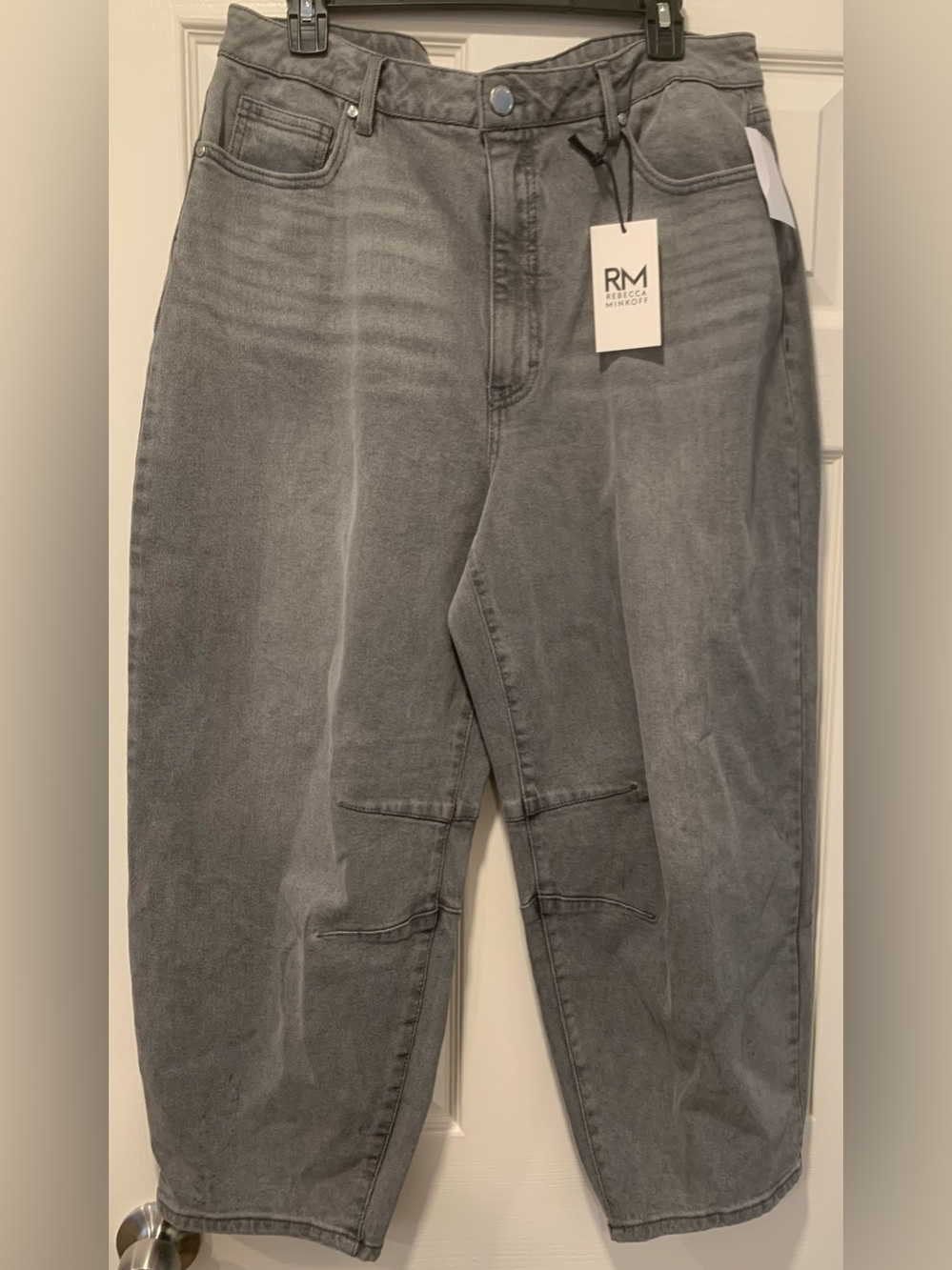 NWT Rebecca Minkoff Grey Barrel Jeans